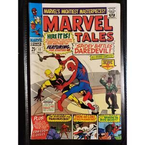 Marvel Tales # 11 Spide-Man Battles Daredevil! Thor, 1967 MARVEL COMICS Mid Grad